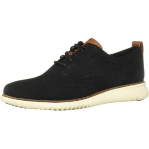 Cole Haan Men’s 2.ZEROGRAND Stitchlite Oxford Shoes(Black/Ivory)