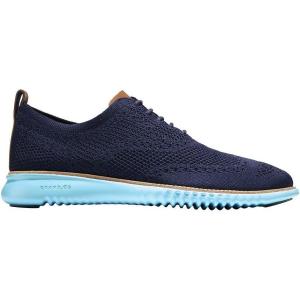 Cole Haan Men’s 2.ZEROGRAND Stitchlite Oxford Shoes(Marine Blue-bluefish)