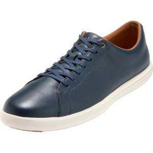Cole Haan Men’s Grand Crosscourt Leather Sneakers(Navy Leather Brnsh)
