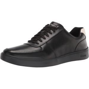 Cole Haan Men’s Grand Crosscourt Modern Perforated Sneakers(Black/Black/White)