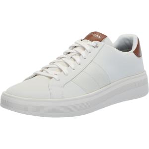 Cole Haan Men’s Grand Crosscourt Modern Perforated Sneakers(Ivory/White/British Tan)
