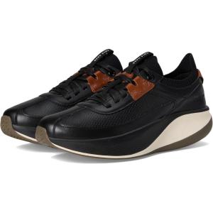 Cole Haan Men’s Grandpro All Day Leather Runners Sneaker(Black/British Tan)