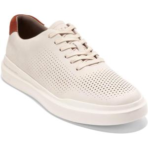 Cole Haan Men’s Grandpro Rally Laser Cut Sneaker(Slvr Lng Nbk/Ivory)