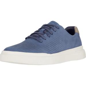 Cole Haan Men’s Grandpro Rally Laser Cut Sneaker(Smoke Blue Khaki White)