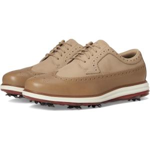 Cole Haan Men’s Original Grand Tour Golf Waterproof Sneaker Oxford(Birch Beige/Cinnbr)