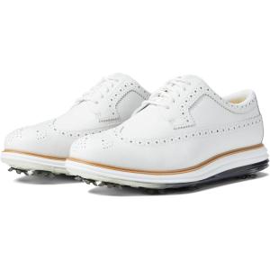 Cole Haan Men’s Original Grand Tour Golf Waterproof Sneaker(Optic White/Natural)
