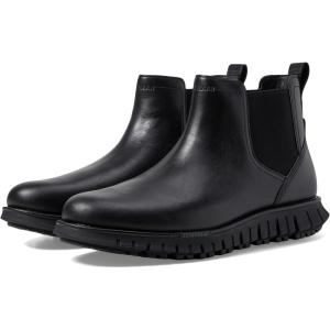 Cole Haan Men’s Zerogrand Remastered Waterproof Chelsea Boot(Black/Black)