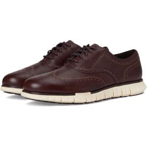 Cole Haan Men’s Zerogrand Remastered Wingtip Oxfords(Pinot/Dk Chocolate/Ivory)