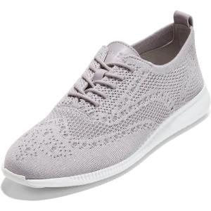 Cole Haan Women’s 2.Zerogrand Stitchlite Oxford Winterized(Dapple Gray/Silver Metallic Knit/Optic White)