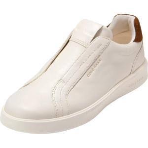 Cole Haan Women’s Grand Crosscourt Luxe Slip on Sneakers(Ivory/Tobacco Sde)