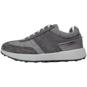 Cole Haan Women’s Grand Crosscourt Medow Runner Sneaker(Tornado/Dark Gray Wool/Optic White)