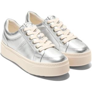 Cole Haan Women’s Grandpro Max Platform Sneaker(Silver Mtlc/Iv)