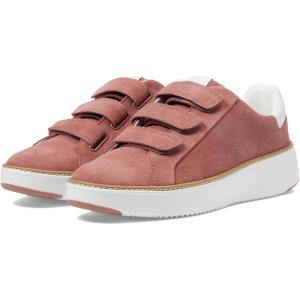Cole Haan Women’s Grandpro Topspin Triple Strap Sneakers(Rouge Suede/Whi)