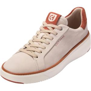 Cole Haan Women’s Grandpro Topspin Waterproof Golf Shoes Sneaker(Light Sesame Nubuck Cinn)