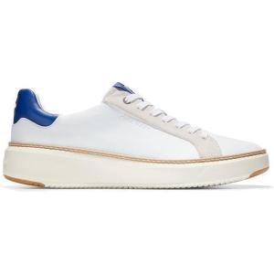 Cole Haan Women’s Grandpro Topspin Waterproof Golf Shoes Sneaker(Optic White Pacific Blue)