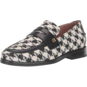 Cole Haan Women’s Lux Pinch Penny Loafer(Metallic Houndstooth Textile)