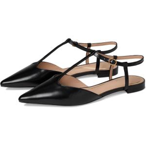 Cole Haan Women’s Marlah T-Strap Ballet Flats(Black Box Ltr)