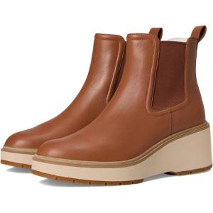 Cole Haan Women’s Zerogrand Cityquest Waterproof Wedge Boots(British Tan/Ivory)