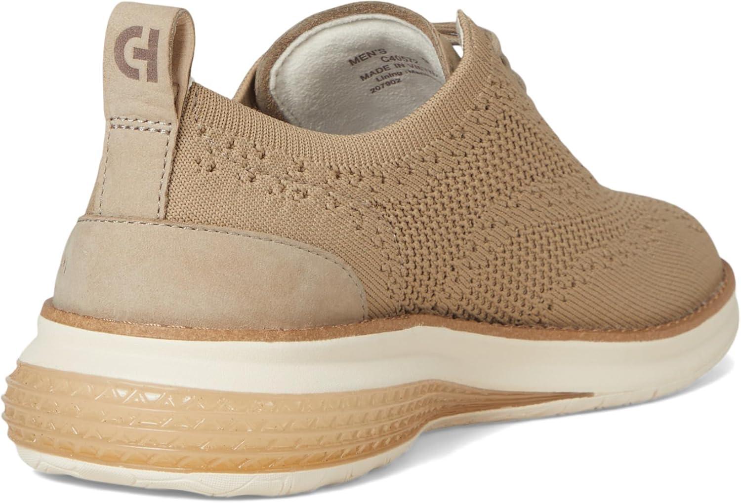 imageCole Haan Mens Og Energyweave Stitchlite Wing OxfordsRyeIvoryNatural