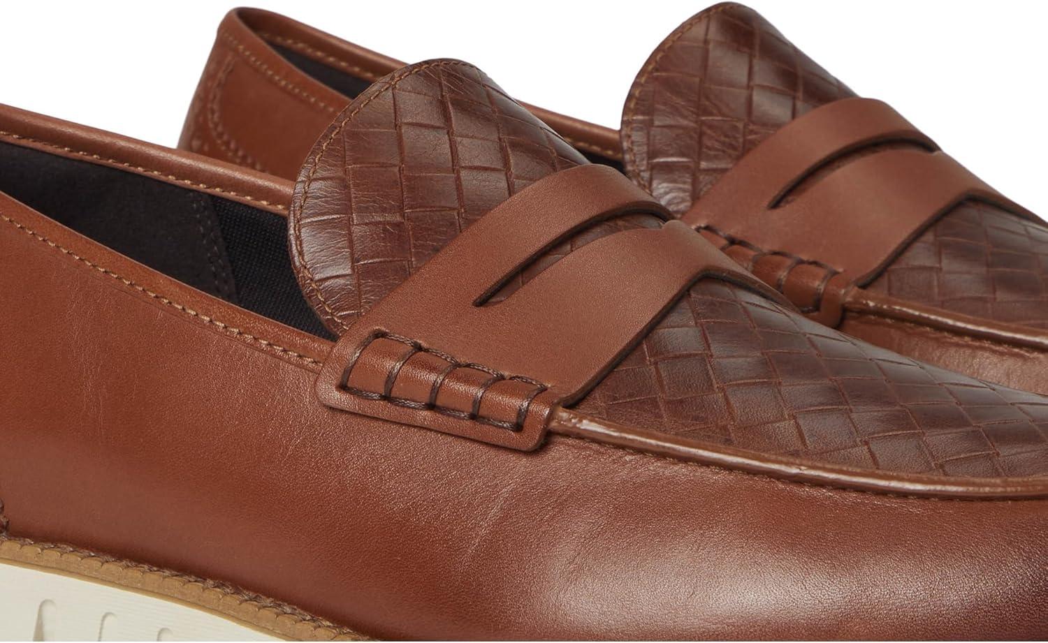 imageCole Haan Mens Zerogrand Remastered Penny LoafersWoodburyNat Tan