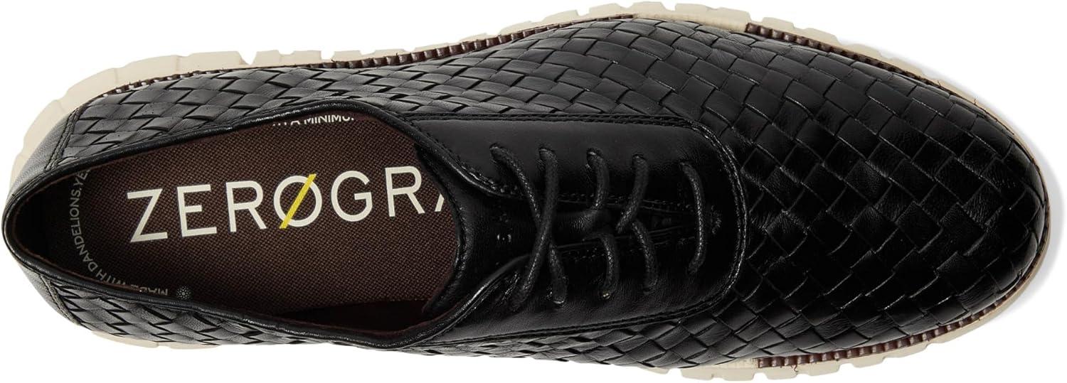 imageCole Haan Mens Zerogrand Remastered Woven OxfordsBlackDk NatIvry