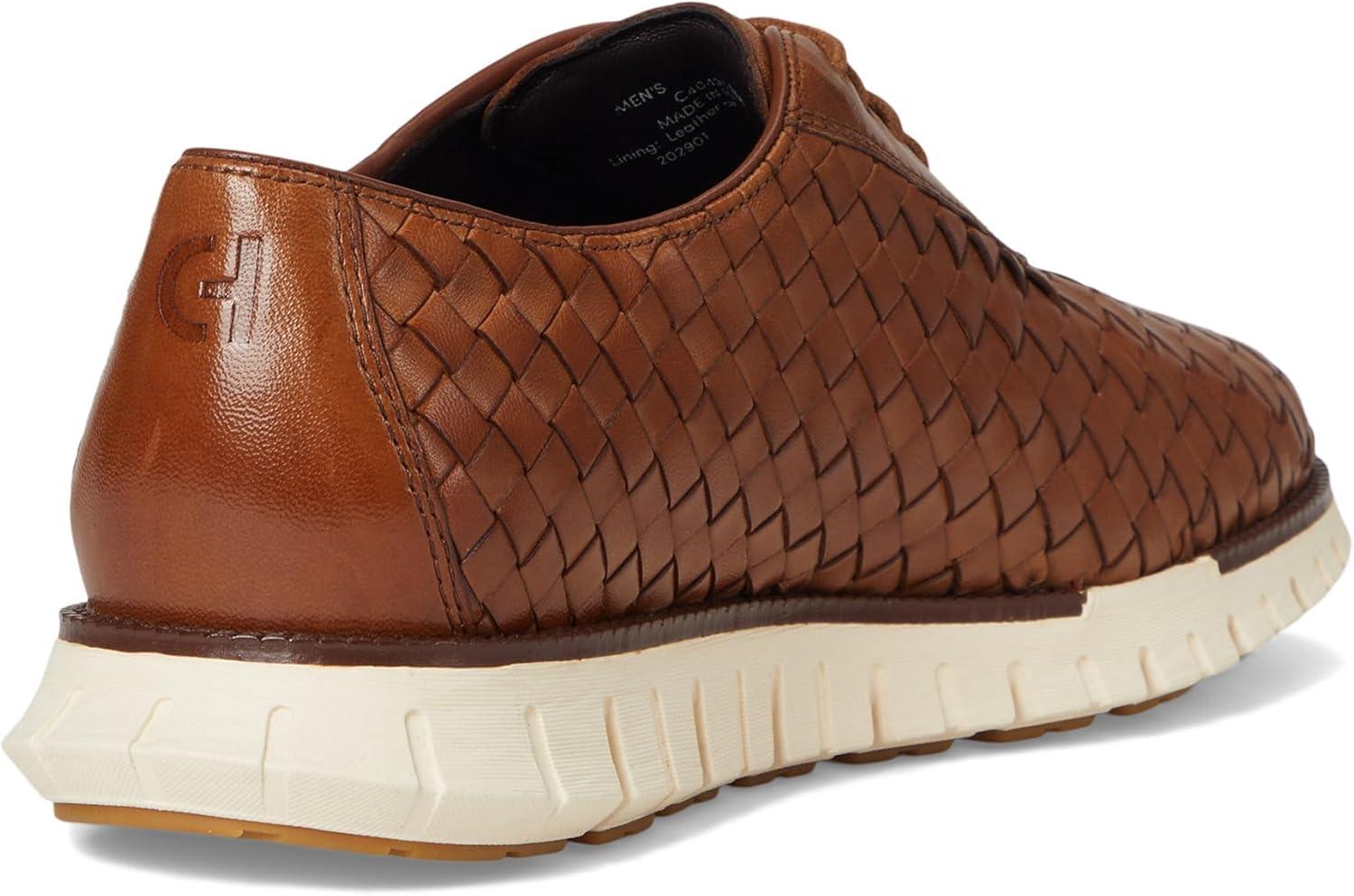 imageCole Haan Mens Zerogrand Remastered Woven OxfordsBritish TanDk Nat