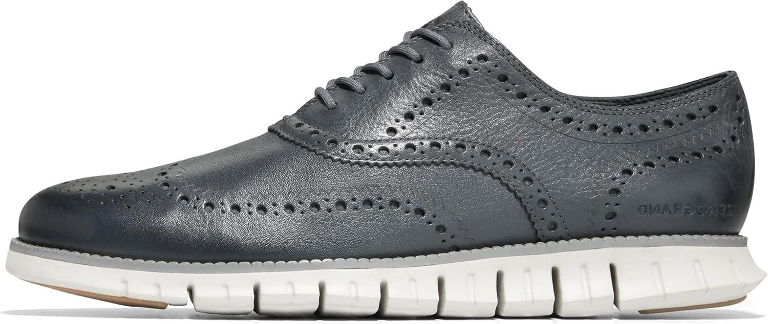 imageCole Haan Mens Zg Remastered Plain Toe OxfordTurbulence Monument Silver Birch