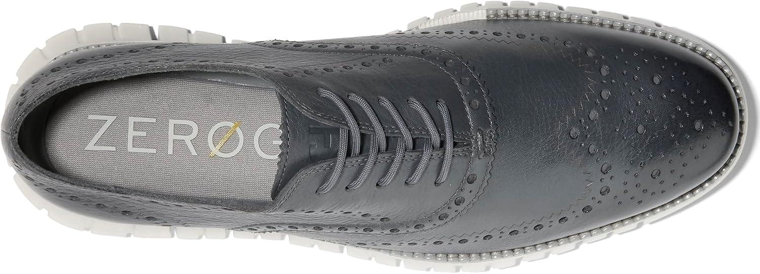 imageCole Haan Mens Zg Remastered Plain Toe OxfordTurbulence Monument Silver Birch
