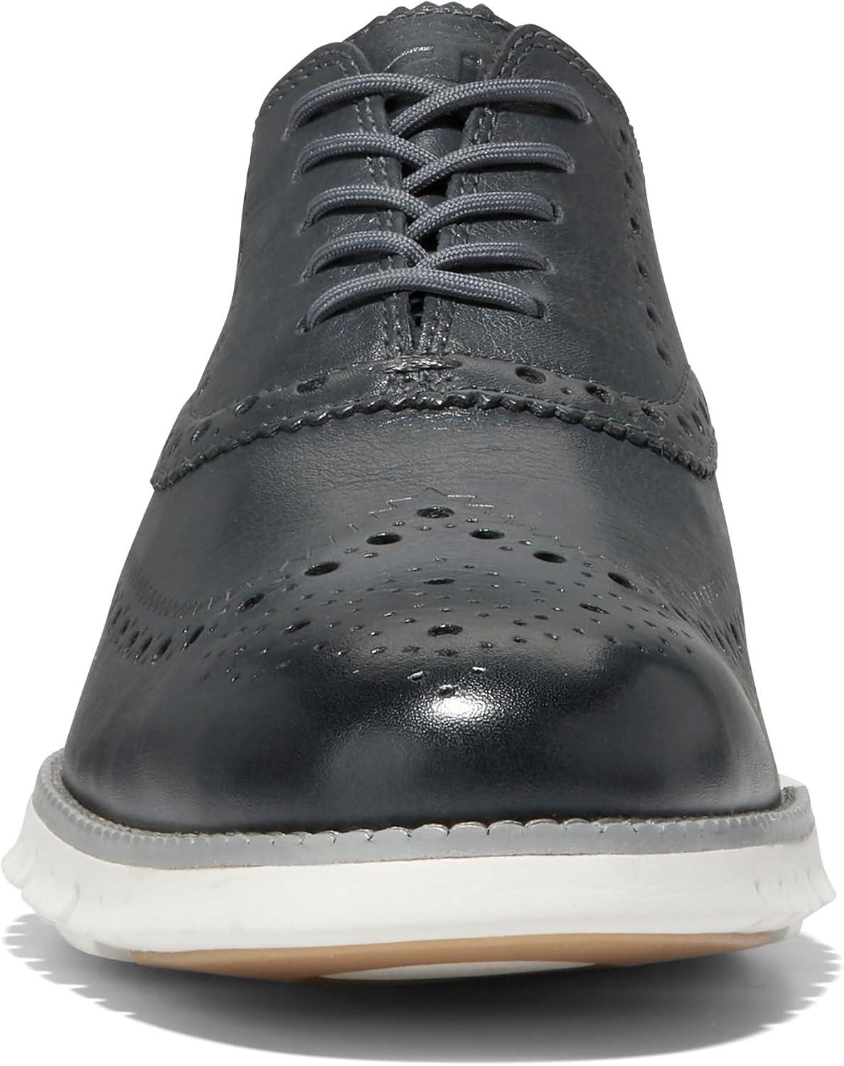 imageCole Haan Mens Zg Remastered Plain Toe OxfordTurbulence Monument Silver Birch