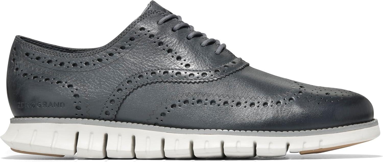 imageCole Haan Mens Zg Remastered Plain Toe OxfordTurbulence Monument Silver Birch