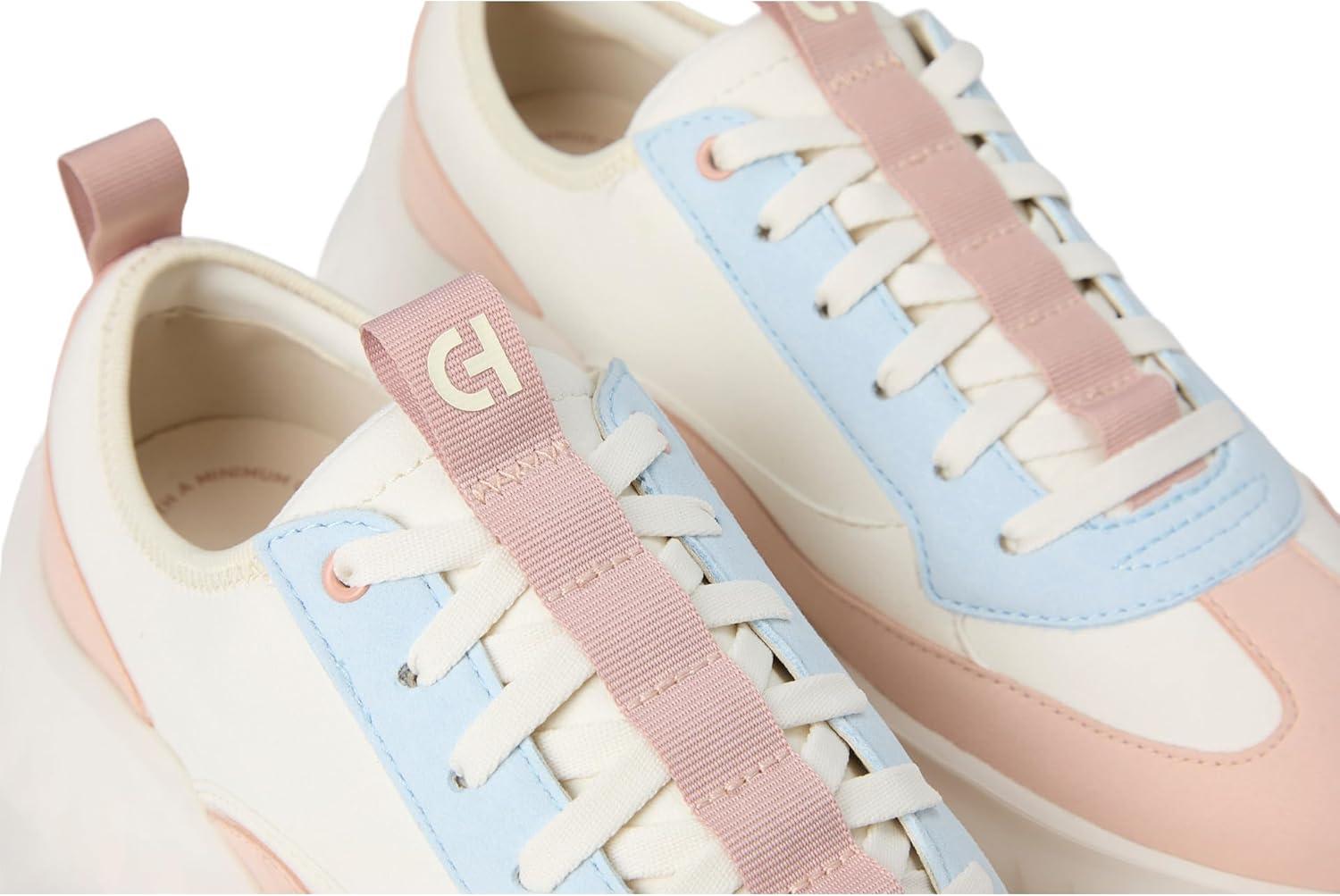 imageCole Haan Womens Generation Zerogrand 2 TToe SneakersIvoryCameo Rose