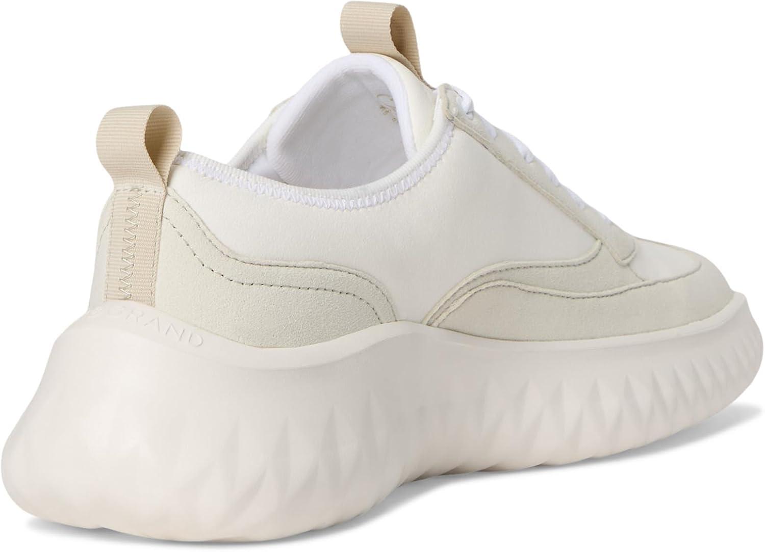 imageCole Haan Womens Generation Zerogrand 2 TToe SneakersWhiteSilver Birch