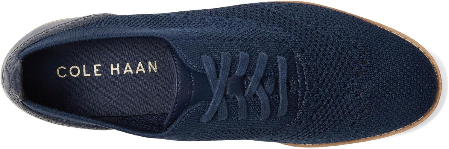 imageCole Haan Womens Grand City Platform Stitchlite OxfordsNavy KnitIvory