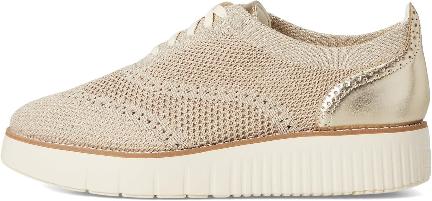 imageCole Haan Womens Grand City Platform Stitchlite OxfordsRyeGold KntIvry