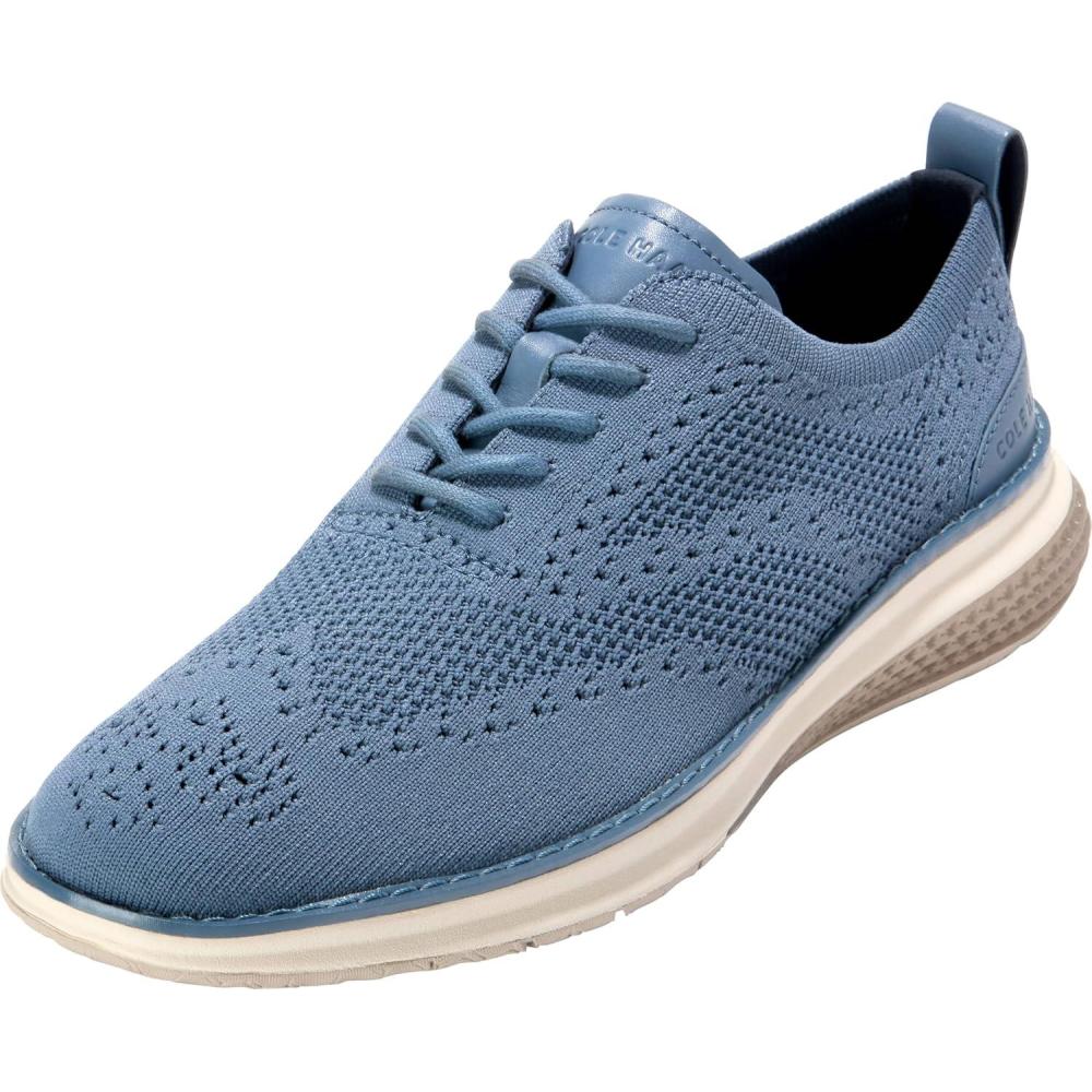imageCole Haan Mens Og Energyweave Stitchlite Wing OxfordsBlueLt SesIvry