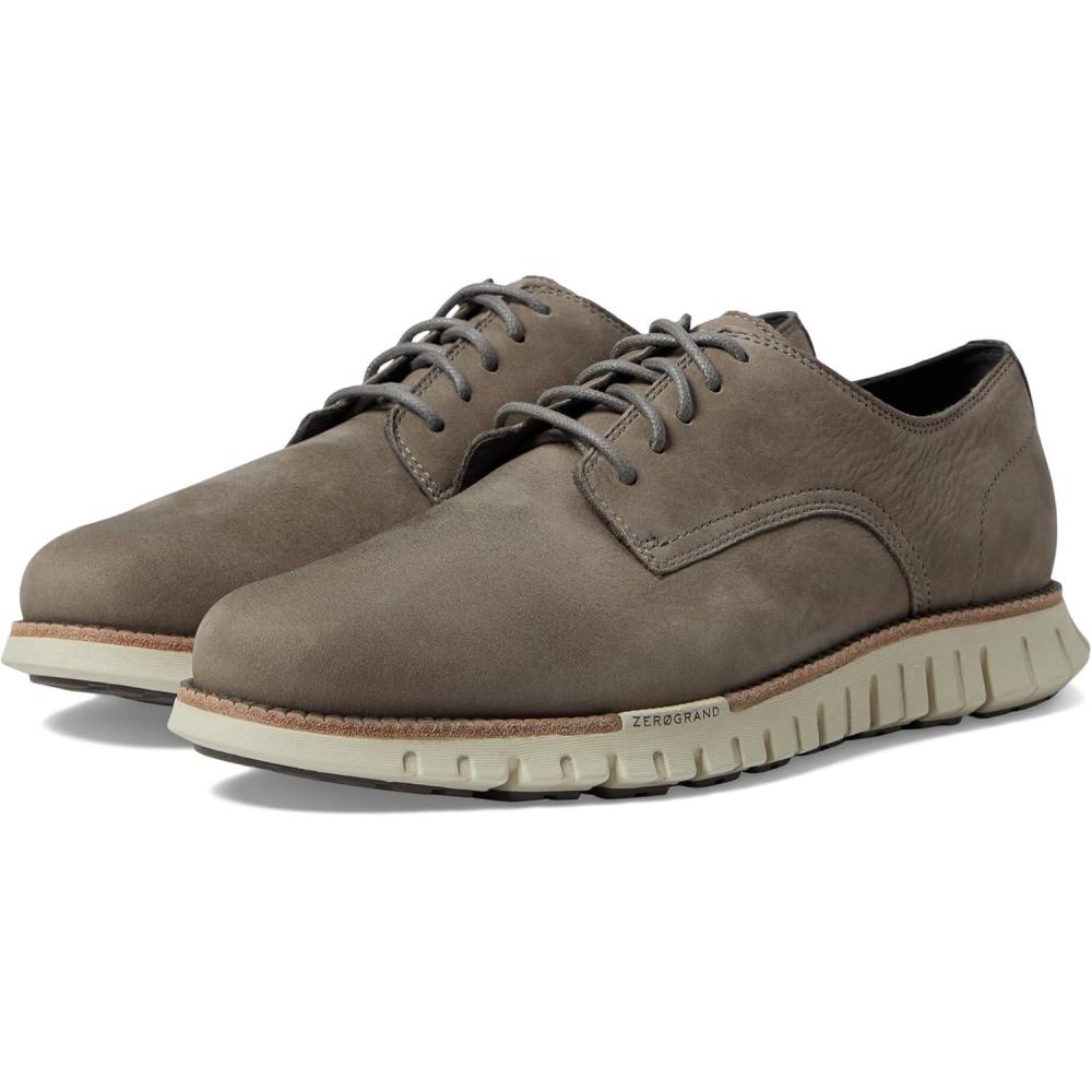 imageCole Haan Mens Zg Remastered Plain Toe OxfordTitanium NubuckSilver Birch