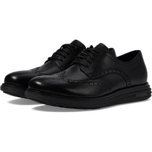Cole Haan Men’s Originalgrand Remastered Wing Tip Oxford(Black/Black)