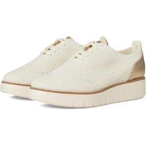 Cole Haan Women’s Grand City Platform Stitchlite Oxfords(Ivory Knt/Gold/Ivr)