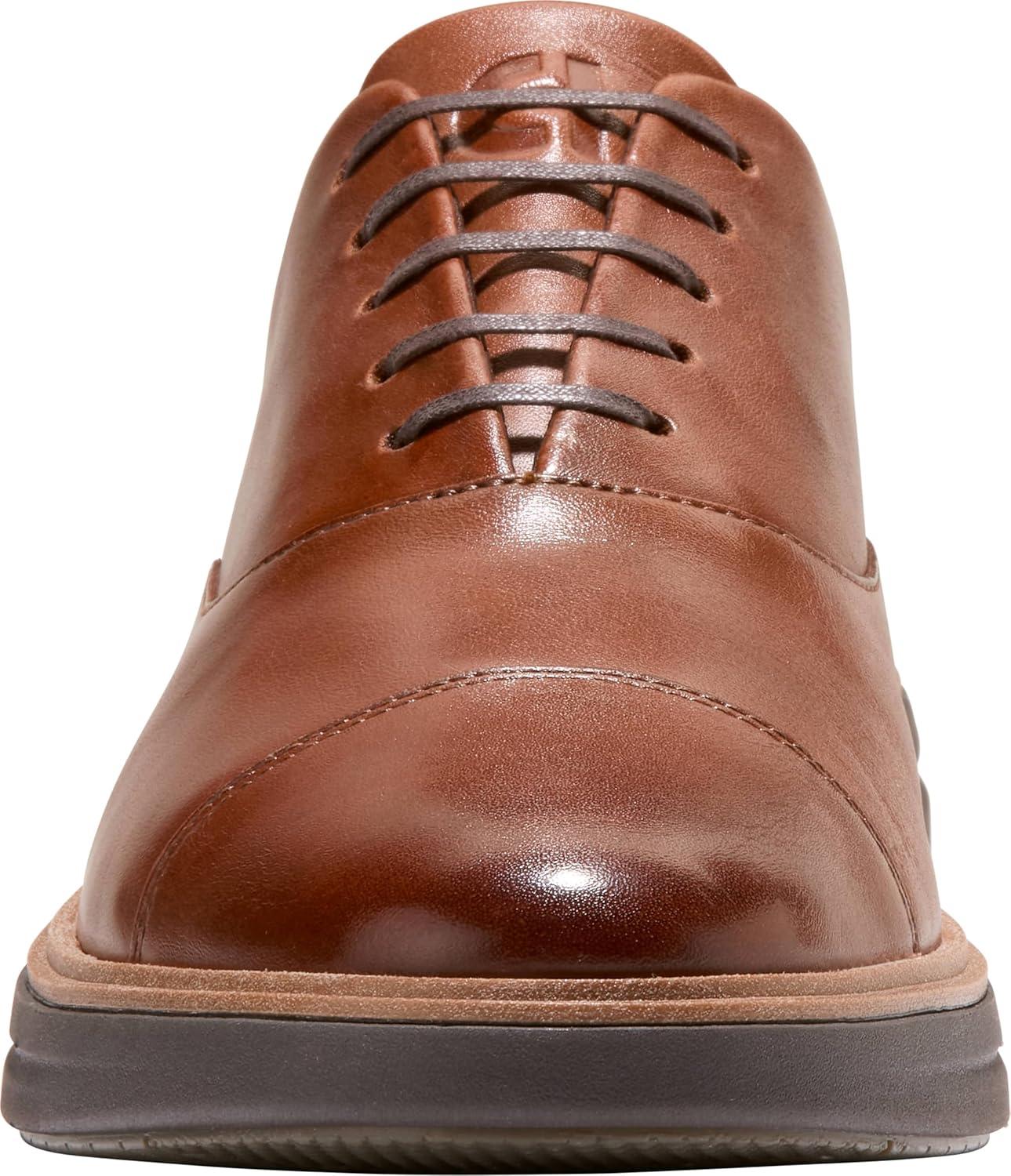 imageCole Haan Mens Originalgrand Cityspectre Cap Toe OxfordBrtsh TanNatural