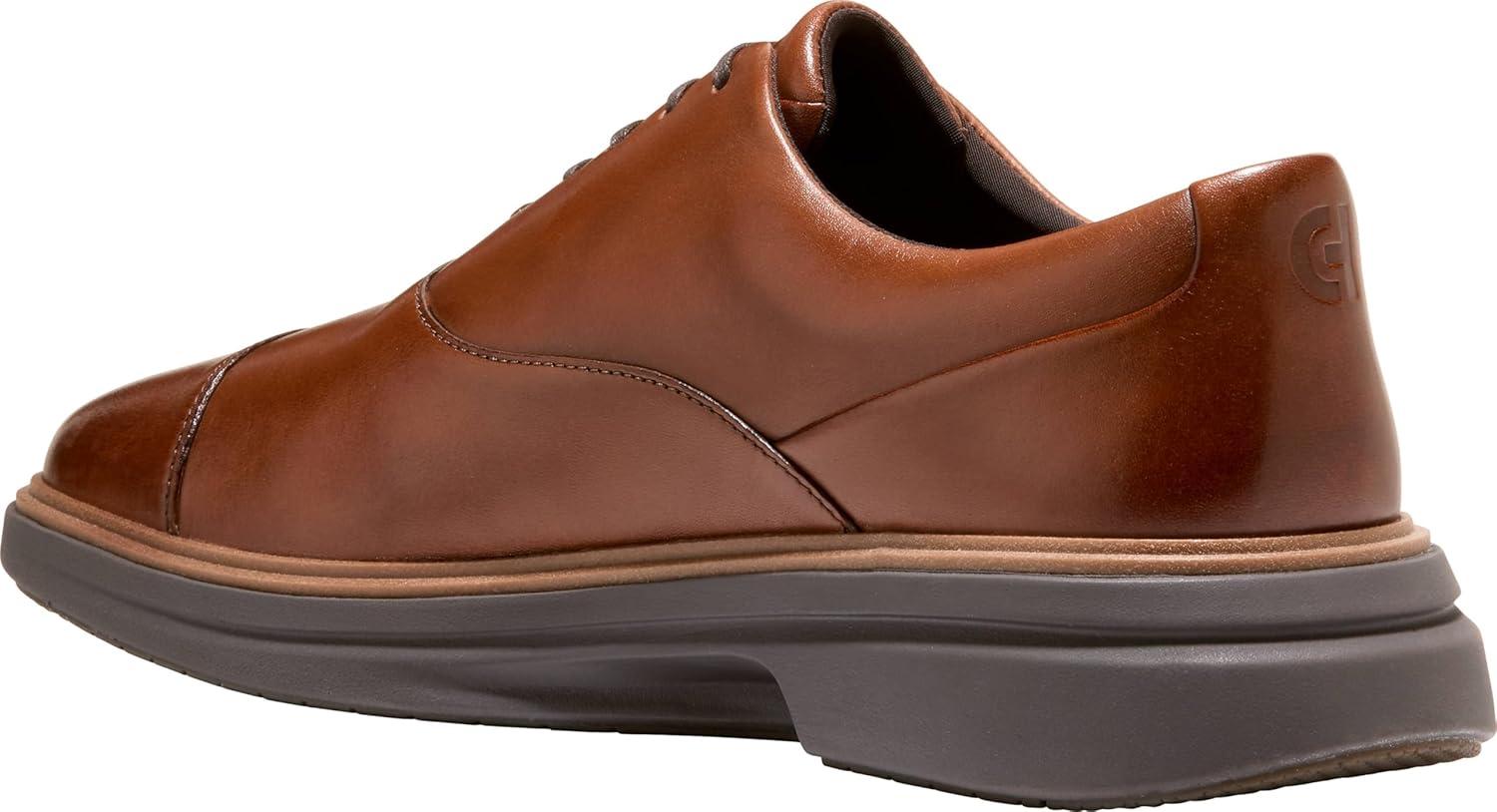 imageCole Haan Mens Originalgrand Cityspectre Cap Toe OxfordBrtsh TanNatural