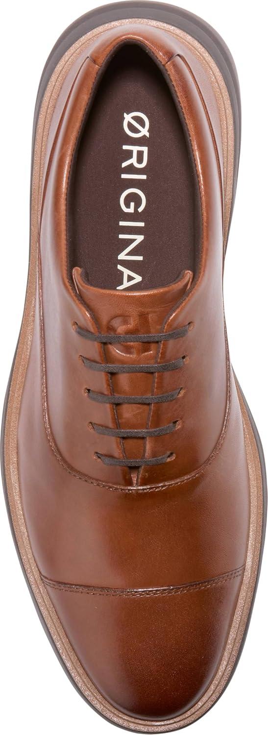 imageCole Haan Mens Originalgrand Cityspectre Cap Toe OxfordBrtsh TanNatural
