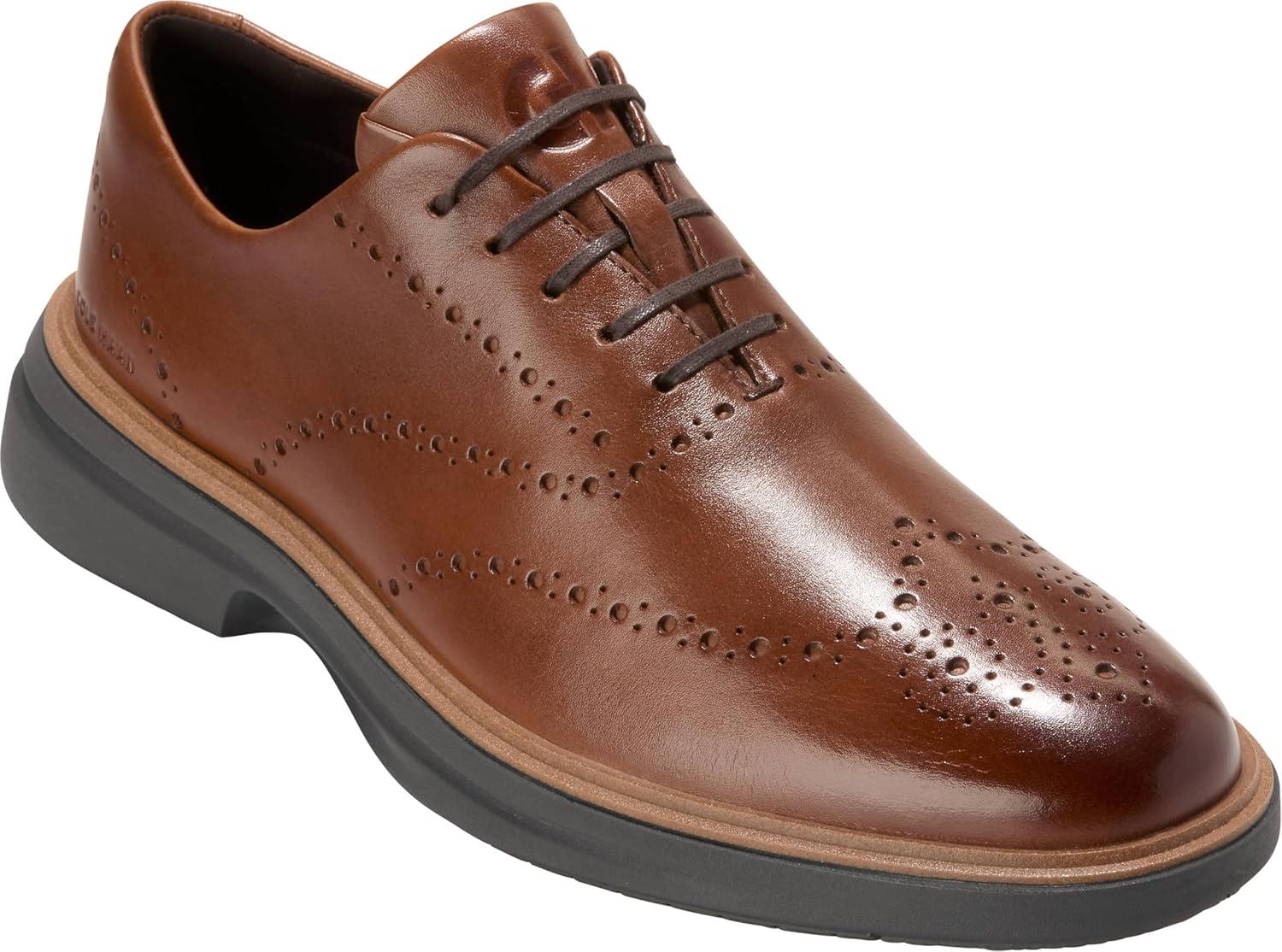 imageCole Haan Mens Originalgrand Cityspectre Wingtip OxfordBrtsh TanNatural