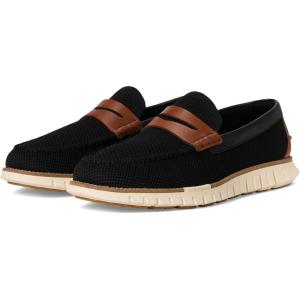 Cole Haan Men’s Zerogrand Remastered Stitchlite Loafers Penny(Blk/Brtsh Tn/Ivry)