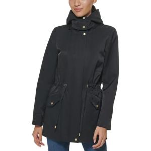 Cole Haan Women’s Adjustable Rain Short Coat(Black)
