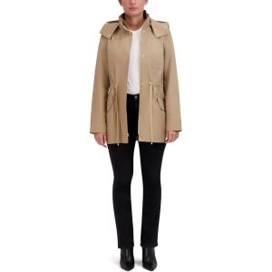 Cole Haan Women’s Adjustable Rain Short Coat(Khaki)