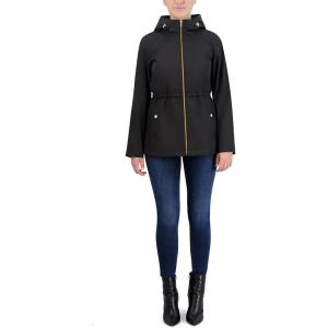 Cole Haan Women’s Travel Packable Rain Jacket(Black)