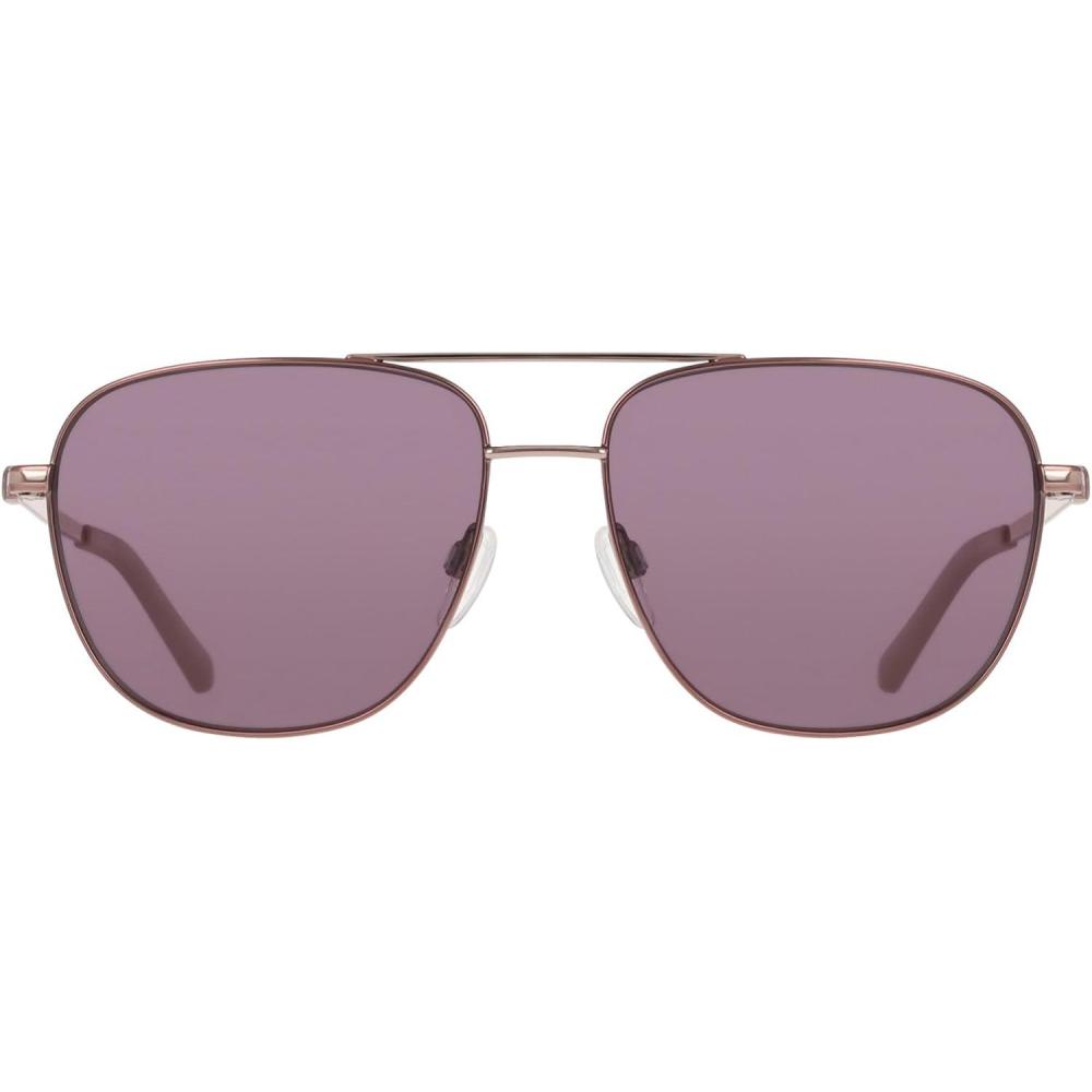 imageCOLE HAAN Womens CH7090 Polarized Pilot Sunglasses Mauve 5816140