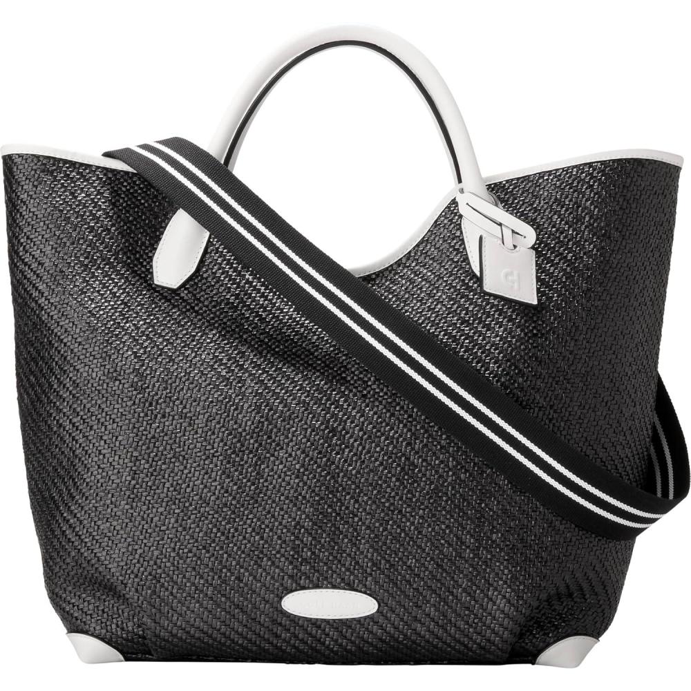 imageCole Haan Amagansett Straw ToteBlack Straw