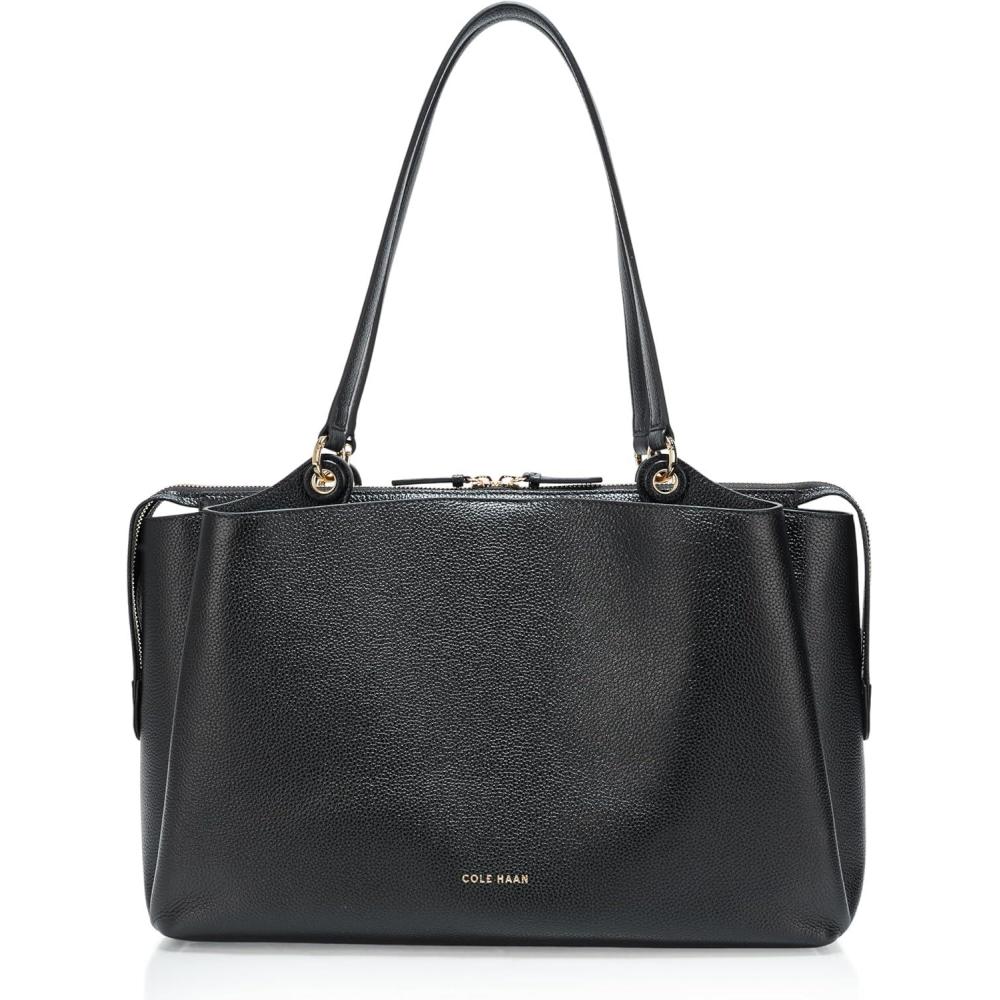 imageCole Haan HandbagMidtown Leather Work ToteBlack