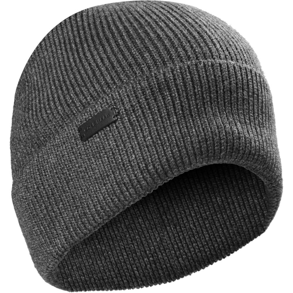 imageCole Haan Heritage Rib Cuff Wool Beanie HatGuaranteed Grey
